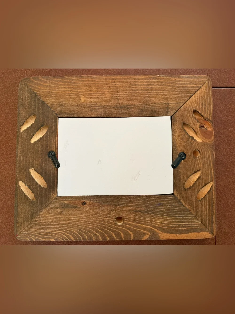 Distressed Red Wooden Picture Frame